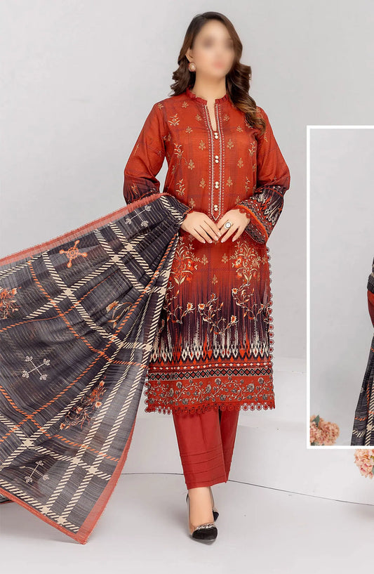 Jasmine Summer Digital Print Fancy Collection - Design 09