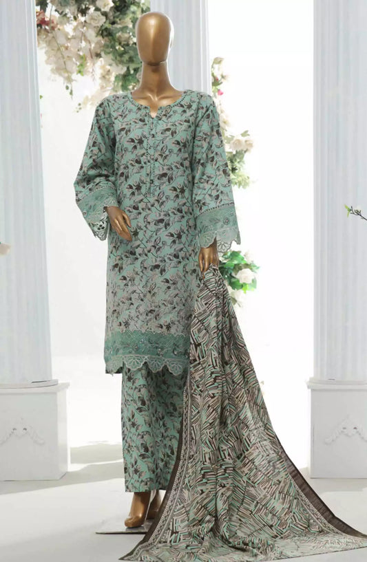 Bin Saeed Exclusive RTW Chikankari Embroidered Khaddar Collection Vol 04 - Design 09
