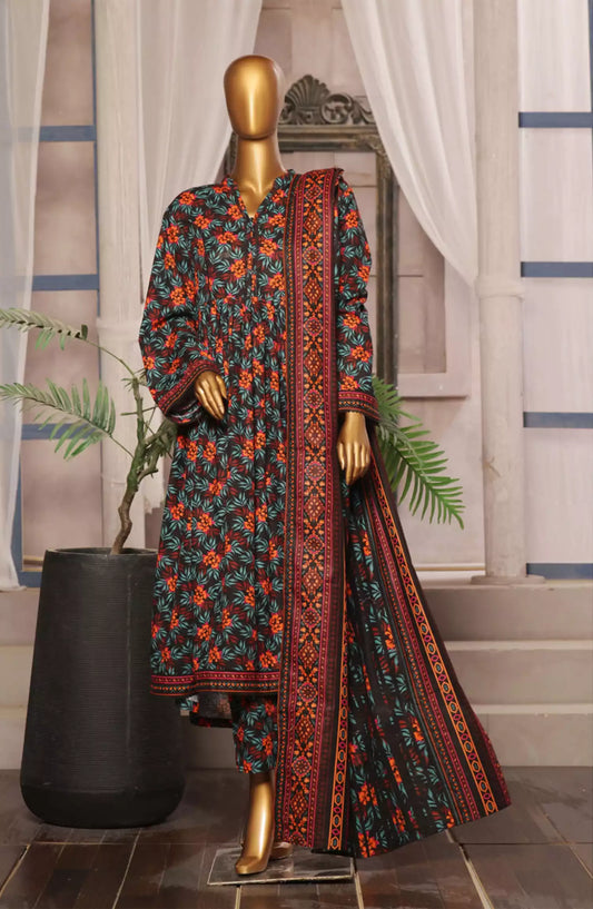 BIN SAEED Exclusive Printed Khaddar 3PC Collection Vol 01 - BS-EPK-Design 09