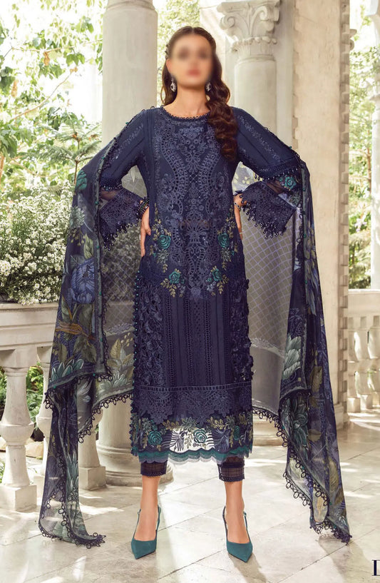 Maria B Unstitched Luxury Lawn Eid Edition 02 - Design 09
