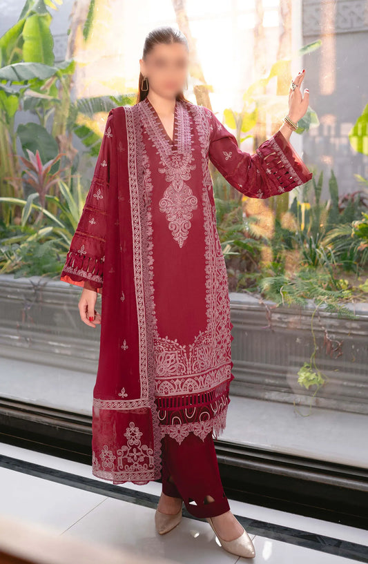 Meraki Embroidered Lawn Collection 2024 By Humdum - Design 09
