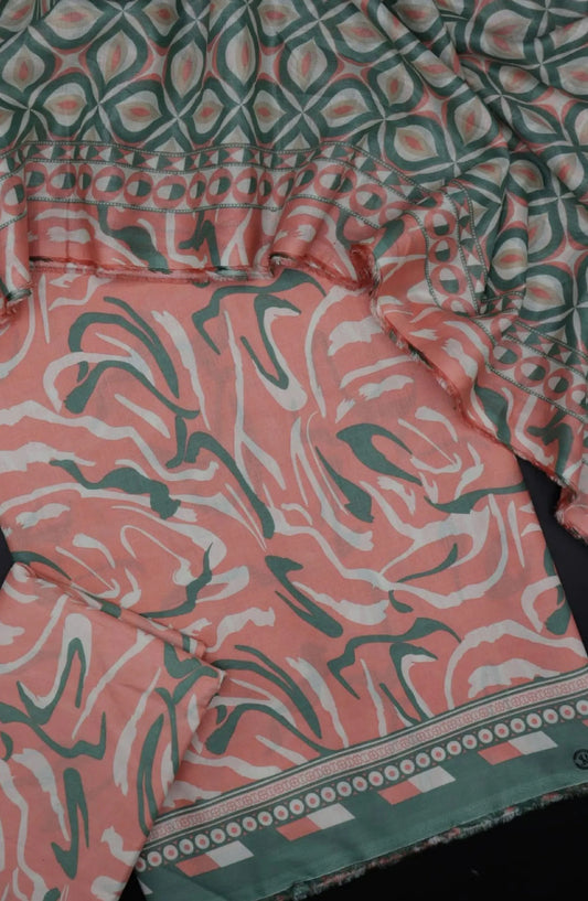 Bin Saeed Unstitched Printed Lawn Collection 2024 Vol 02 - Design-09