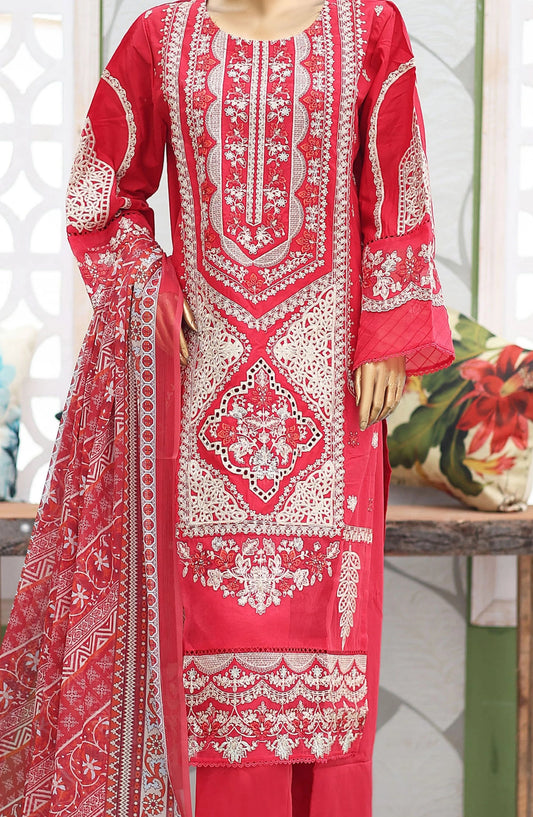 Bin Saeed Luxury Embroidered With Chiffon Dupatta - Design 10
