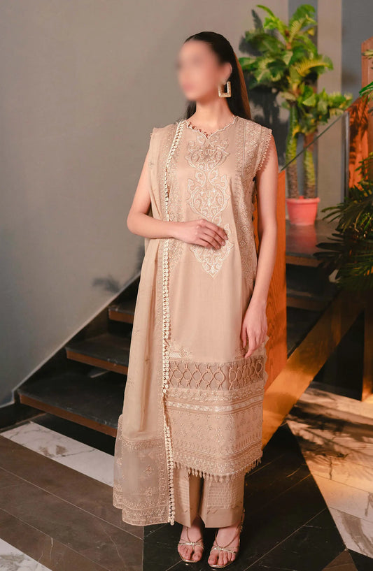 Meraki Embroidered Lawn Collection 2024 By Humdum - Design 10
