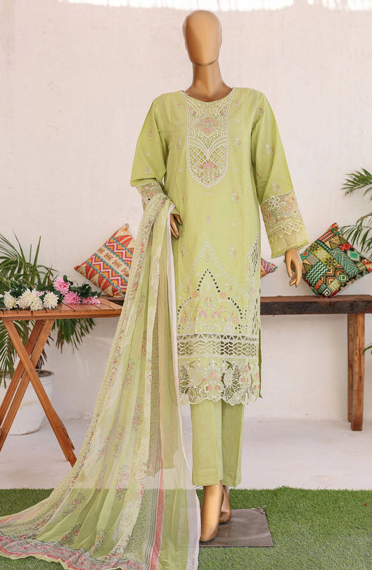 Bin Saeed Luxury Embroidered With Chiffon Dupatta Vol-2 - Design 10
