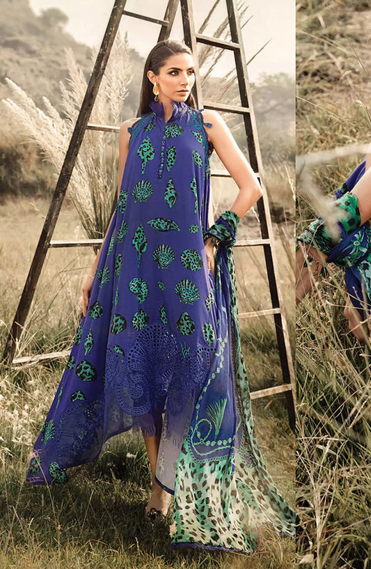 Maria B Unstitched M. Prints Winter 2024 - DESIGN-10 A