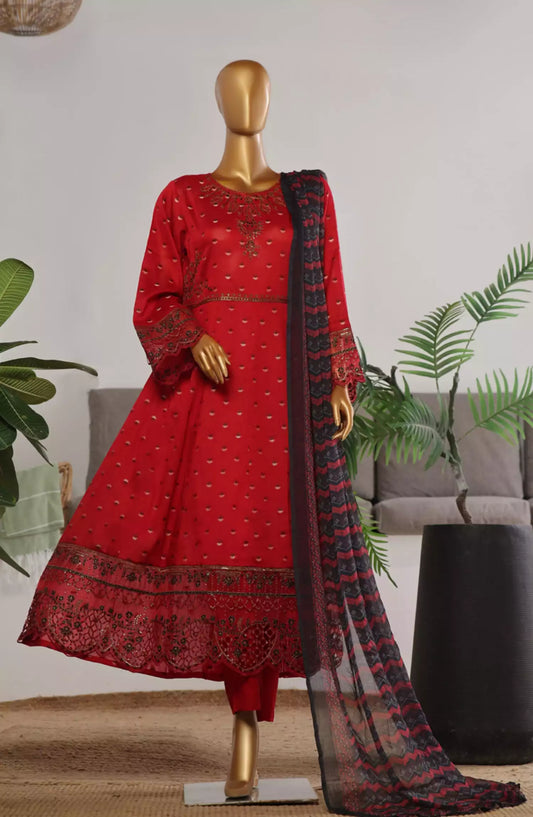 Bin Saeed Embroidered Frocks Jacquard Festive Collection Vol 01 - DESIGN-11