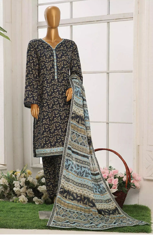 Bin Saeed Exclusive Printed Stitched Cotton Collection - Design 12