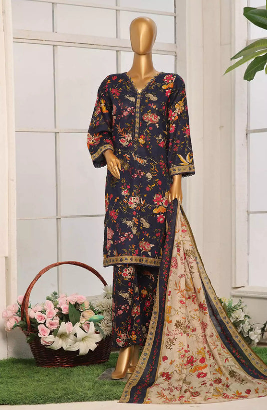 Bin Saeed Exclusive Printed Stitched Cotton Collection - Design 14