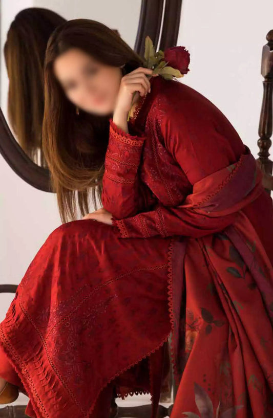 Sobia Nazir Winter Shawl Unstitched Collection 2024 - Design 01 A