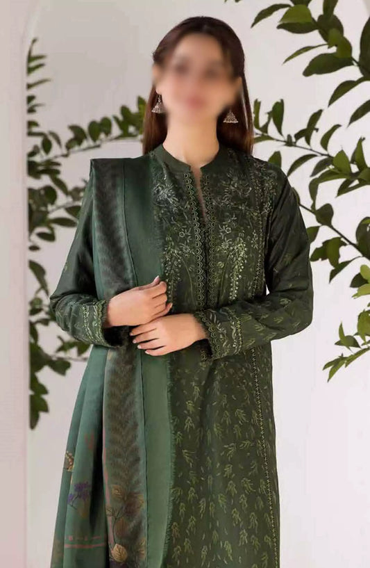 Sobia Nazir Winter Shawl Unstitched Collection 2024 - Design 01 B