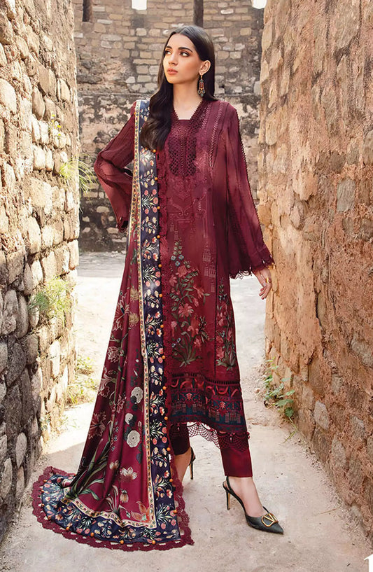 Maria B Unstitched M. Prints Winter 2024 - DESIGN-01 B