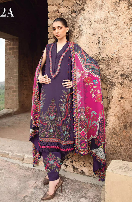 Maria B Unstitched M. Prints Winter 2024 - DESIGN-02 A