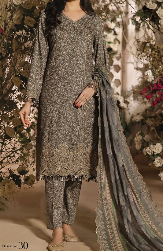 Aiza  Momina Chickenkari By VS Textiles Vol-2 - DESIGN-30