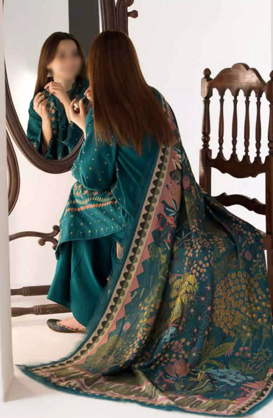 Sobia Nazir Winter Shawl Unstitched Collection 2024 - Design 05 A