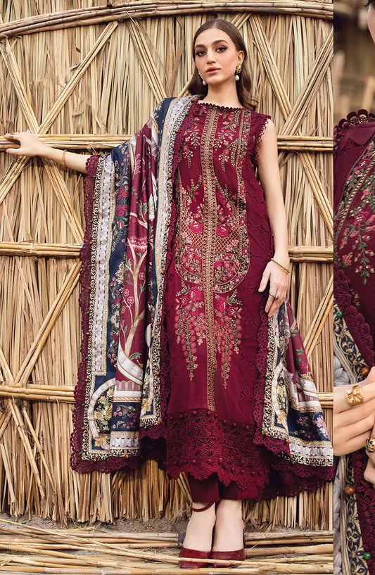 Maria B Unstitched M. Prints Winter 2024 - DESIGN-06 B