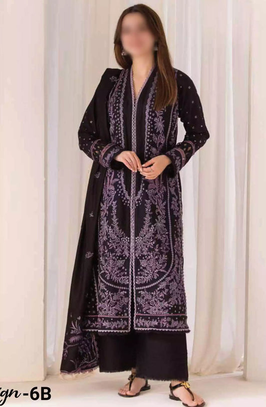 Sobia Nazir Winter Shawl Unstitched Collection 2024 - Design 06 B