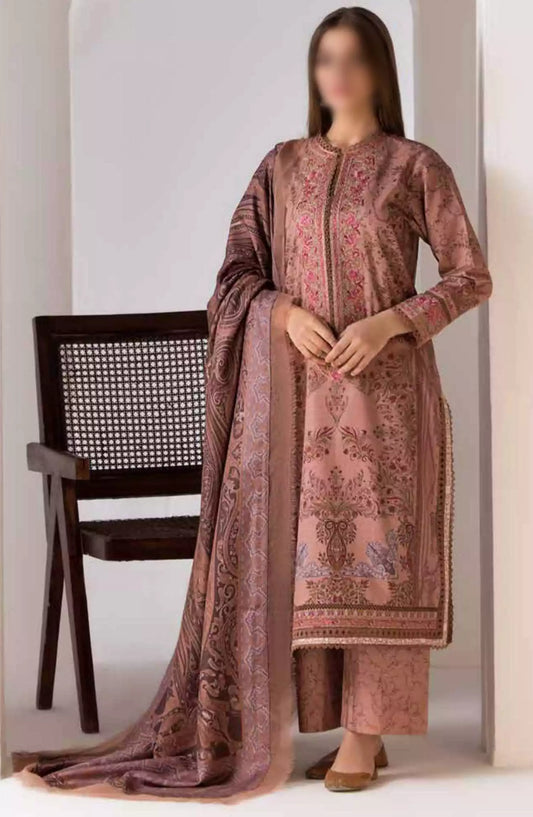 Sobia Nazir Winter Shawl Unstitched Collection 2024 - Design 07 A