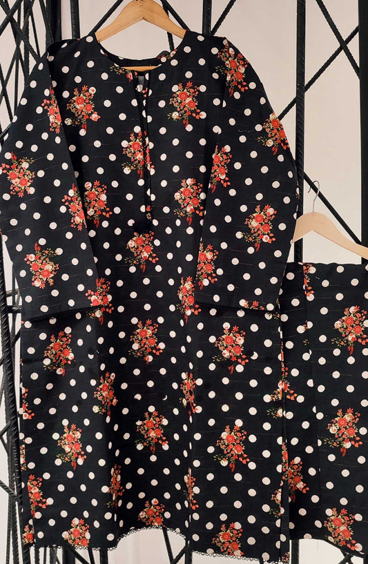 Amna Khadija Stitch Printed Zari Co Ords Collection 2024 - Design 01