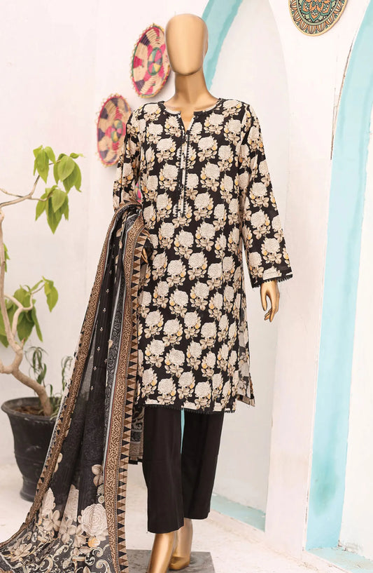 Bin Saeed Printed Lawn Collection 2024 Vol 12 - Design 01