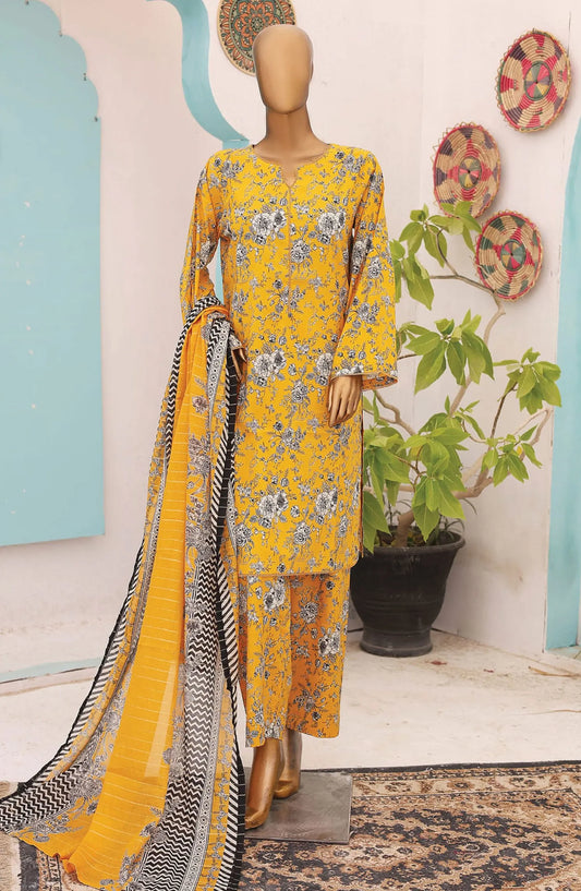 Bin Saeed Printed Lawn Collection 2024 Vol 14 - Design 01