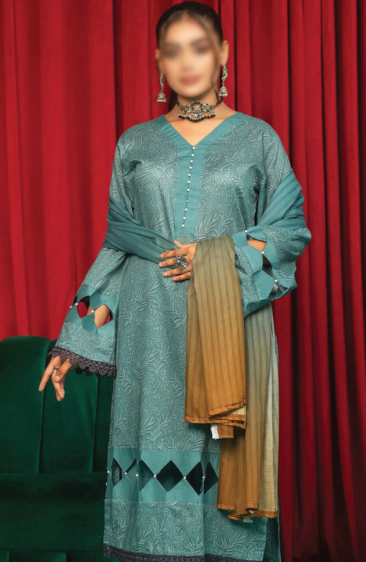 Aangan Digital Printed Lawn Collection By Humdum - Design 01