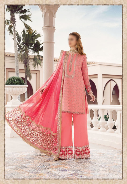 Maria B Sateen Unstitched Collection Fall Edition 2023 - MBS - Design 01