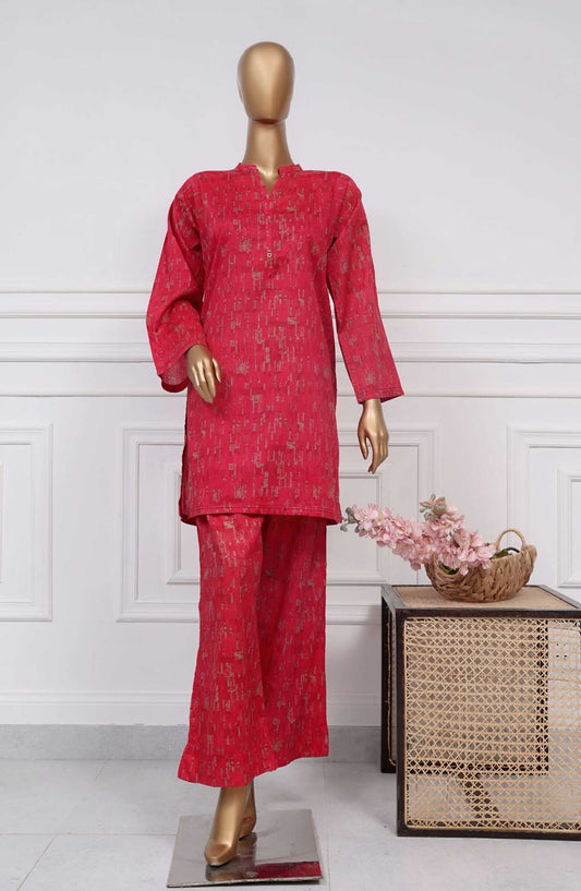 Sadabahar Printed Co ords Lawn Stitched 2 Piece - D-01 - SD25DW - Red - Summer Collection