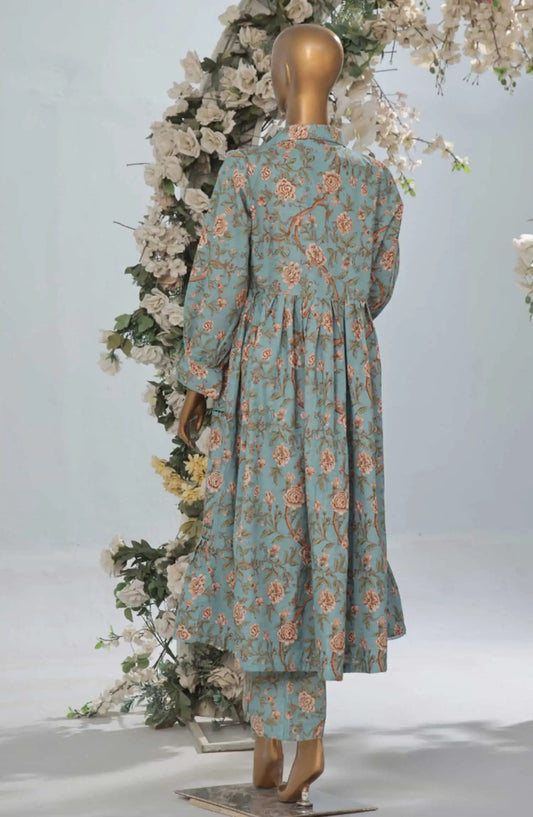 BIN SAEED Exclusive Printed Khaddar Frock 2PC Collection Vol 01-Design 01