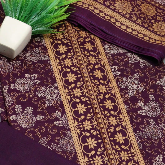 Breeze Unstitched linen 3 Pc Collection - Design 01