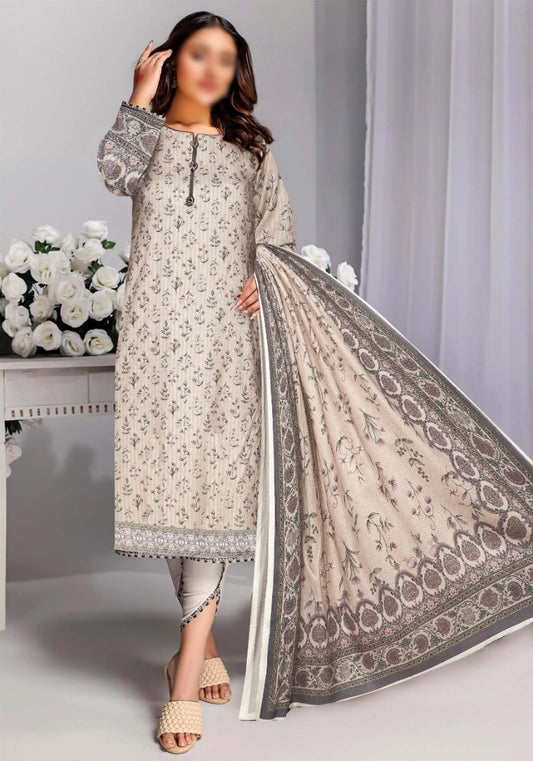 Mahay Libas E Khas Digital Printed Dobby Collection - Design 01 Liliana