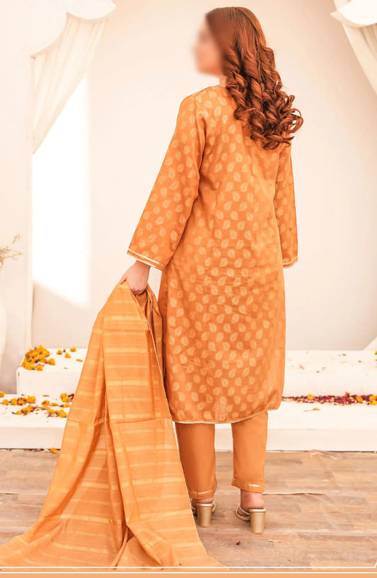 Ronaq Fancy Jacquard Stitched Collection - Design 01 (M) Mustard