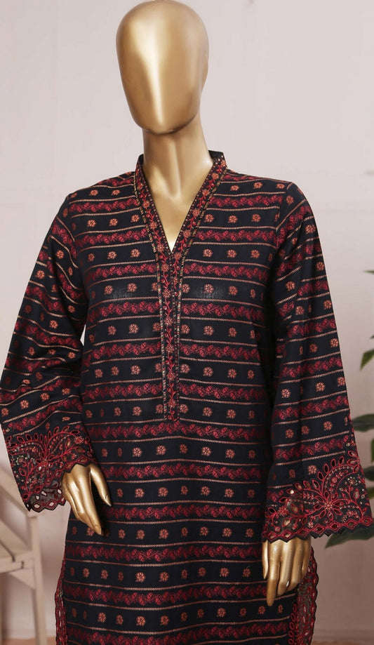 Design 01 Bin Saeed Jacquard 2pcs Embroidered Collection Vol 02