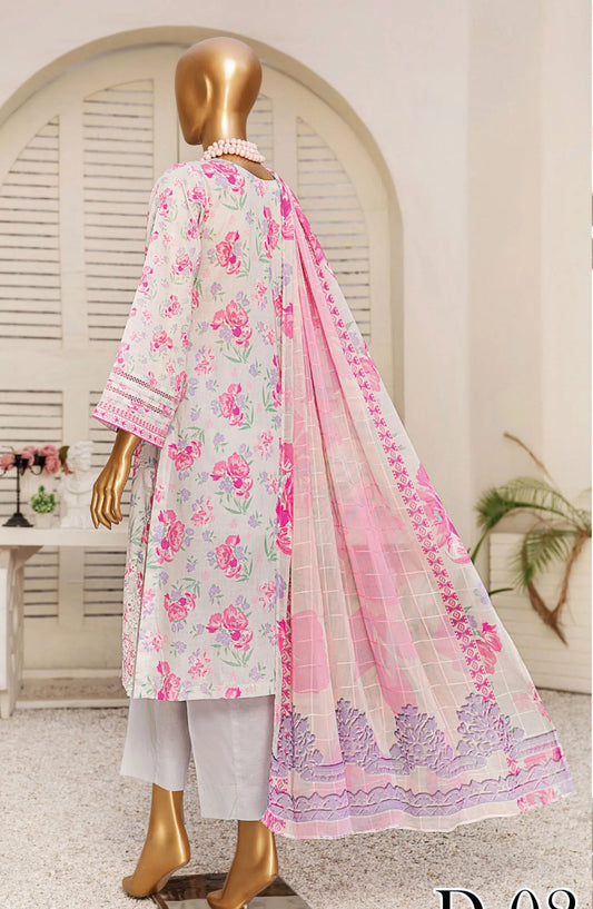 Tarzz Lawn Printed  Embroidered Collection Vol 02 - Design 02