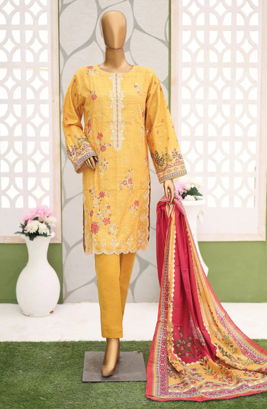 Bin Saeed Khaddar Winter Embroidered Collection - Design 02