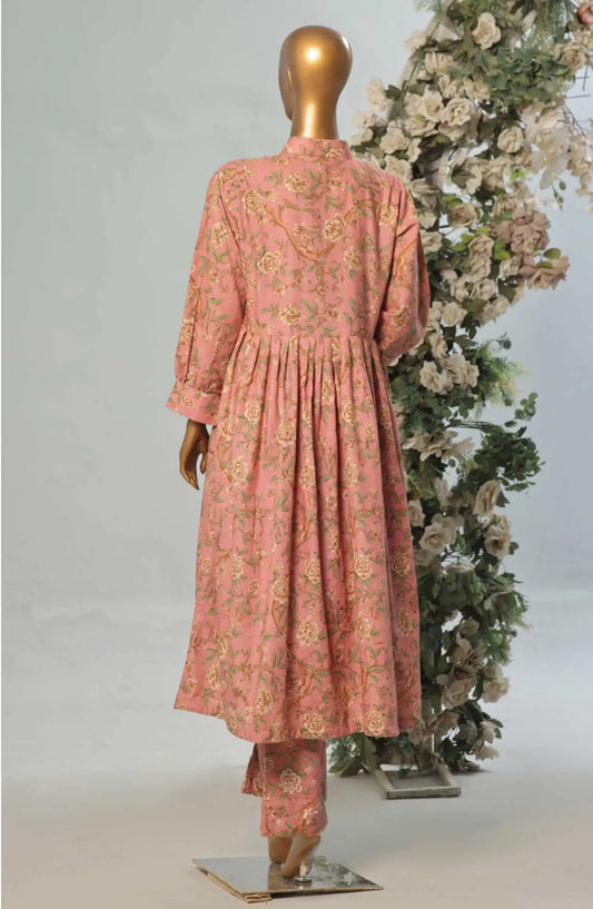 BIN SAEED Exclusive Printed Khaddar Frock 2PC Collection Vol 01-Design 02