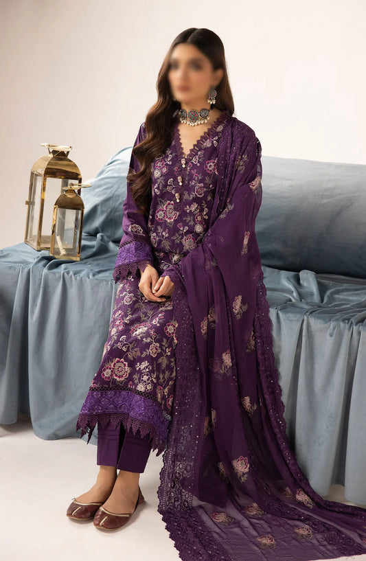 Bunai Premium Embroidery Lawn Collection 2024 - Design 02