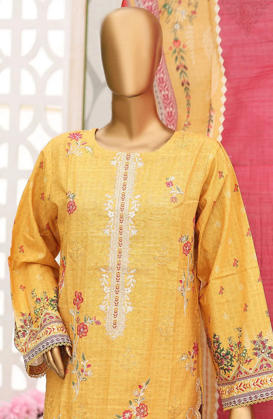 Bin Saeed Khaddar Winter Embroidered Collection - Design 02