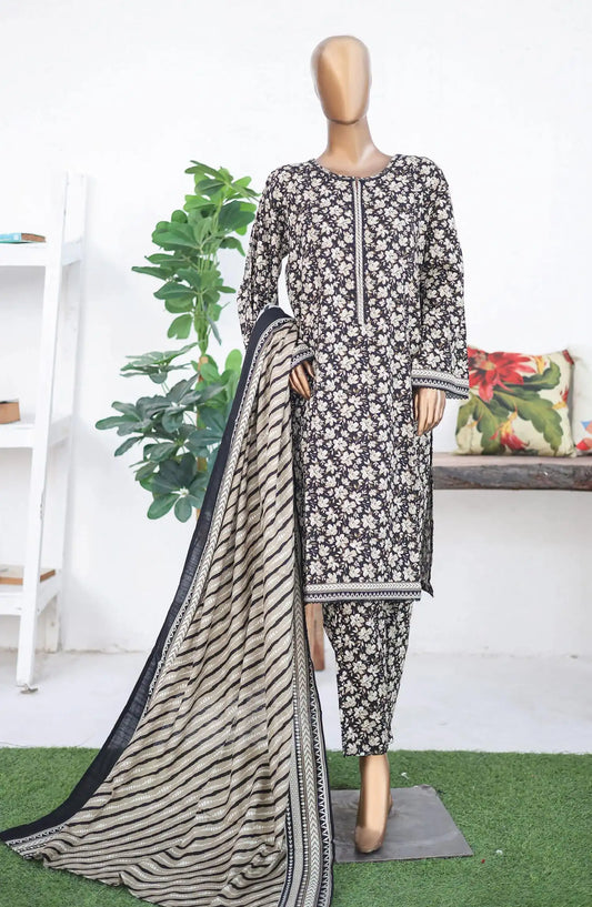 Bin Saeed Khaddar Winter Collection - Design 02