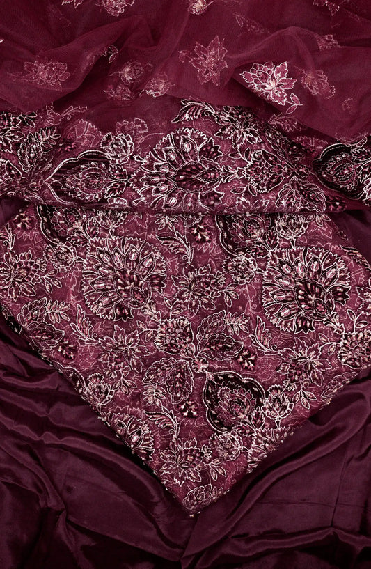 Luminara Festive Unstitched Collection By Amna Khadija - Design 02