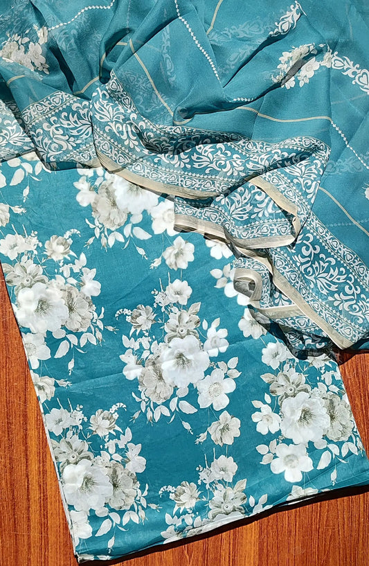 Floral Printed Lawn Full Suit 3 Pec Collection 2024 - Design 02