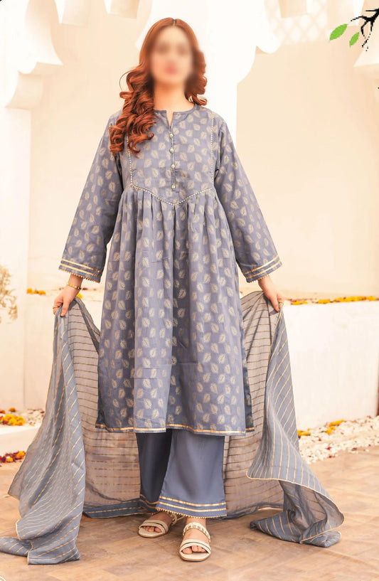 Ronaq Fancy Jacquard Stitched Collection - Design 02 (M) Grey