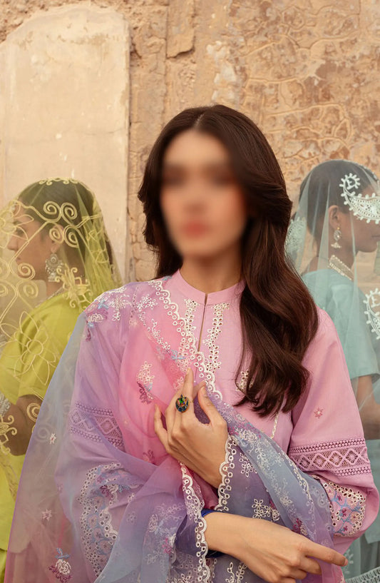 Cross Stitch Unstitched Premium Lawn Collection - Design 02 REGAL ORCHARD