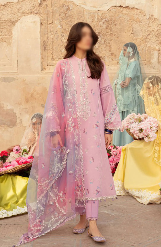 Cross Stitch Unstitched Premium Lawn Collection - Design 02 REGAL ORCHARD