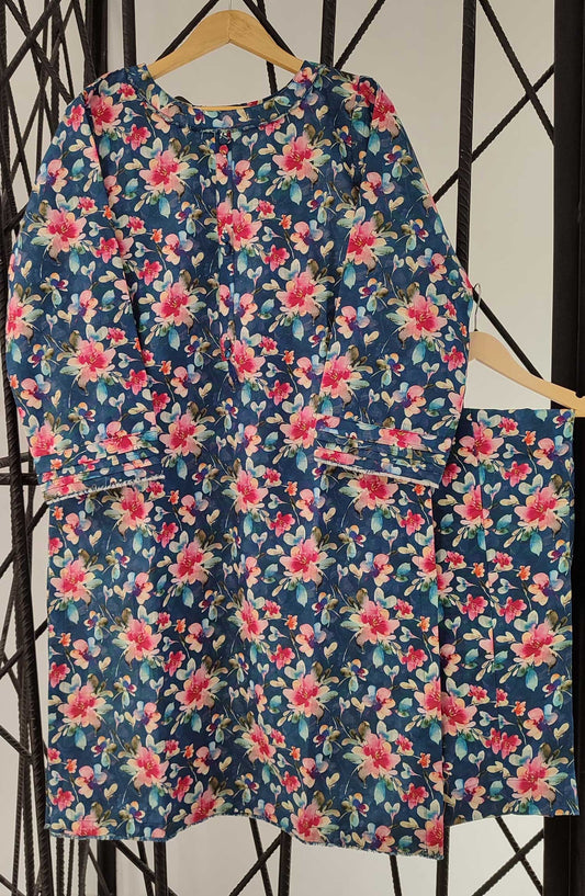 Amna Khadija Stitch Printed Zari Co Ords Collection 2024 - Design 03