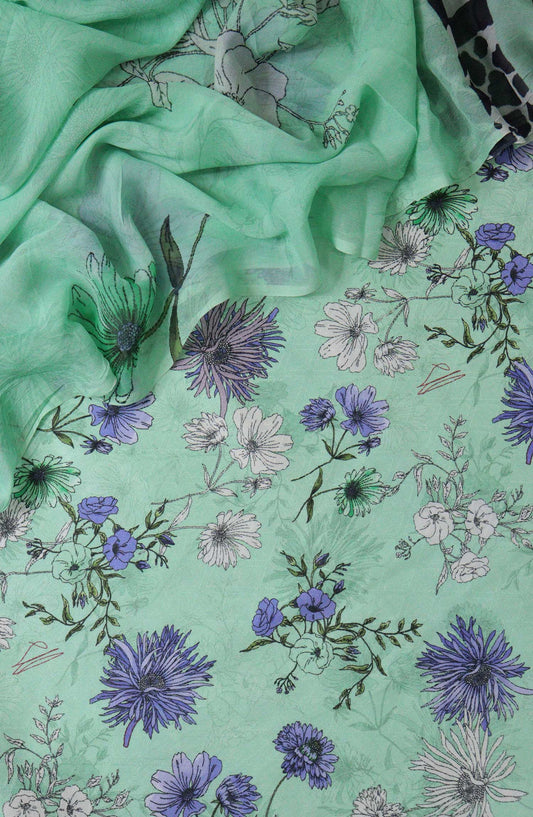 Wintry Wonders unstitch Dobby Khaddar Digital Printed Collection - Design 03