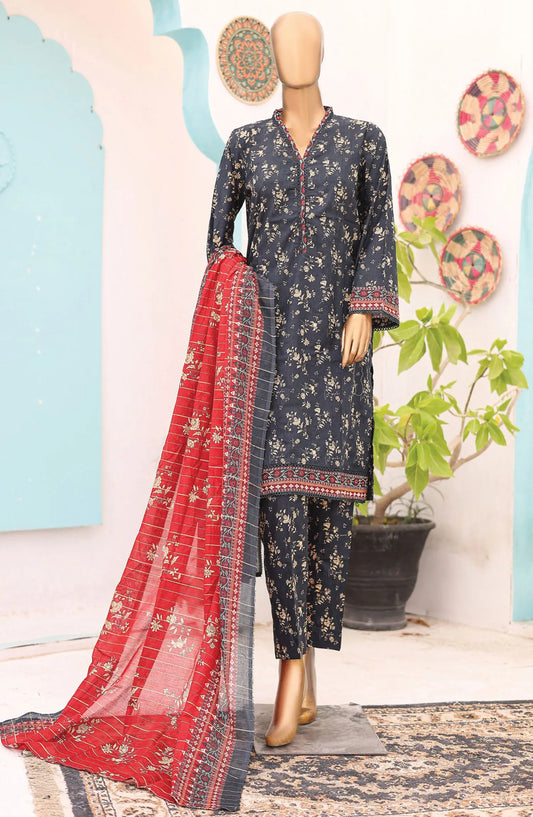 Bin Saeed Printed Lawn Collection 2024 Vol 12 - Design 03