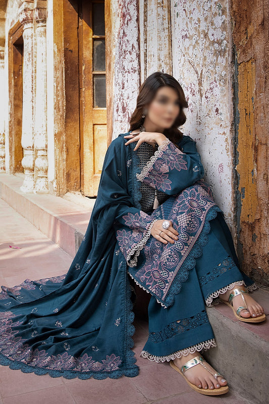 Vasal Embroidered Peach Leather Collection 2023 - HC - Design 03