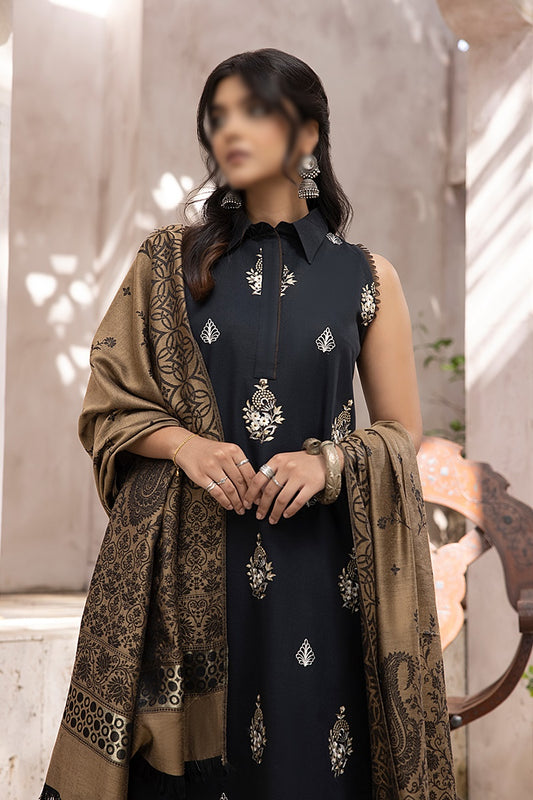 Elak Khaddar Embroidered Collection 2023 - HC -EKEC - Design 03