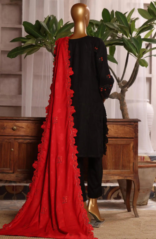 Bin Saeed Luxury Stitched Embroidered 3 Pc Karandi Collection Vol 02 - Design 03